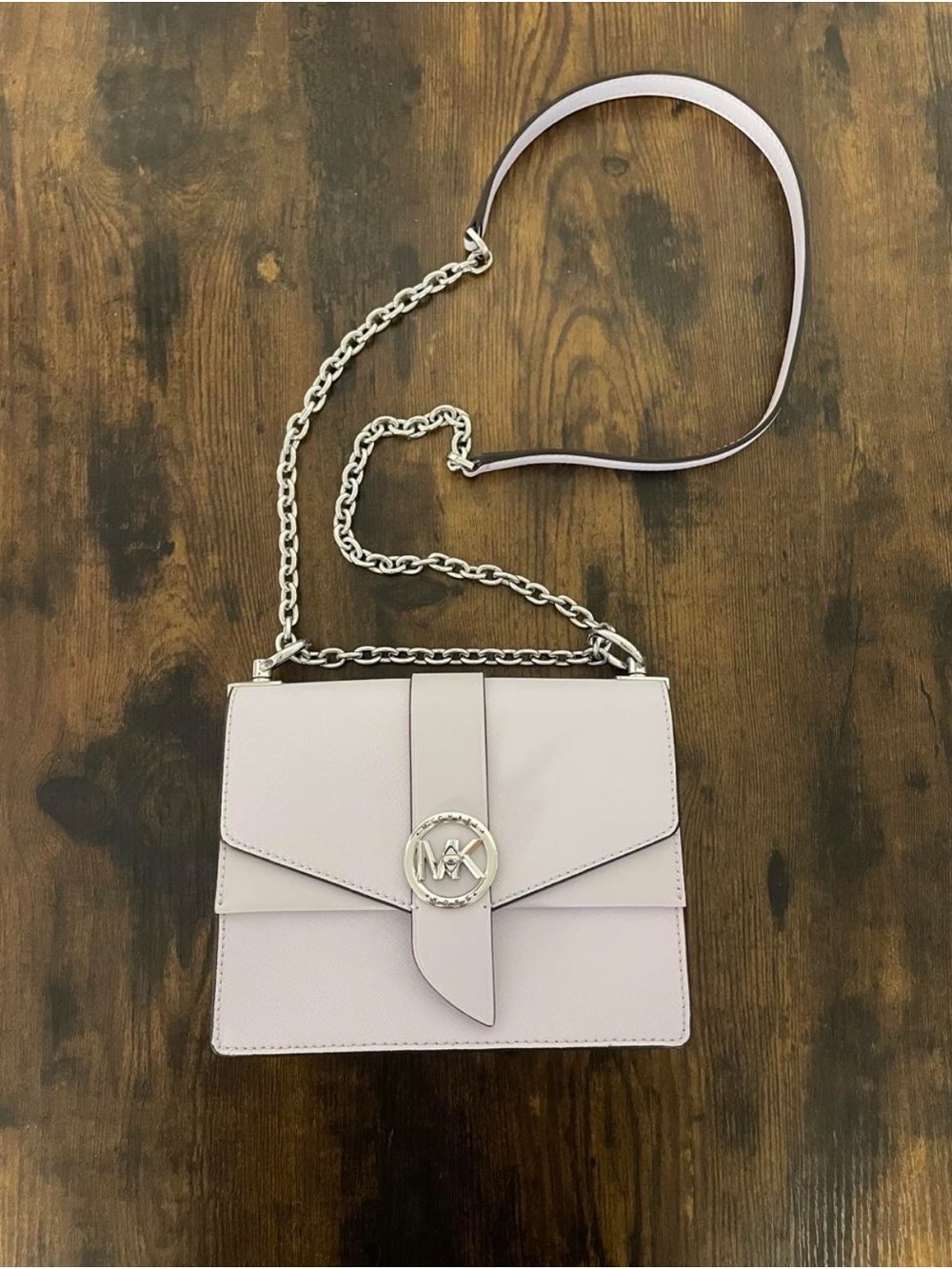 Lilac Michael Kors Greenwich crossbody bag